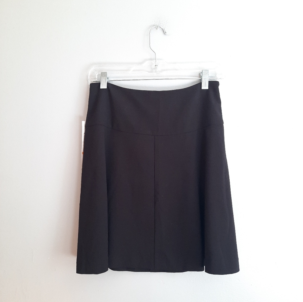 Kensie Black Flared Mini Skirt